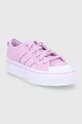 Πάνινα παπούτσια adidas Originals Nizza Platform ροζ