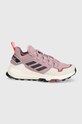 Boty adidas TERREX Hikster Low semišová kůže růžová GW2805