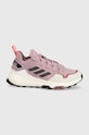 Boty adidas TERREX Hikster Low semišová kůže růžová GW2805