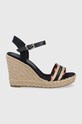 Tommy Hilfiger sandale coturn bleumarin FW0FW06295.DW5