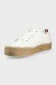 Obuwie Tommy Hilfiger espadryle FW0FW06461.YBR biały