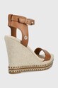 Tommy Hilfiger sandały skórzane FW0FW06296.GU9 brązowy SS22