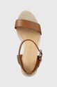 Tommy Hilfiger sandały skórzane brązowy FW0FW06296.GU9