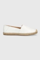 biały Tommy Hilfiger espadryle skórzane Damski