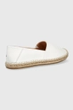 Usnjene espadrile Tommy Hilfiger bela