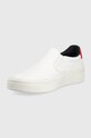 Обувь Кожаные кроссовки Tommy Hilfiger FW0FW06350.0GY белый