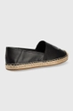 Tommy Hilfiger espadryle skórzane czarny