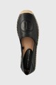 Tommy Hilfiger espadryle skórzane czarny FW0FW06168.BDS