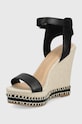 Încălțăminte Tommy Hilfiger sandale de piele FW0FW06296.BDS negru