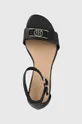 čierna Kožené sandále Tommy Hilfiger