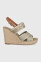 Tommy Hilfiger sandały tekstylny beżowy FW0FW06355.GXR