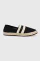 czarny Gant espadryle Raffiaville 24569725.G00 Damski