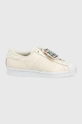 beżowy adidas Originals buty skórzane Superstar GW0592 Damski