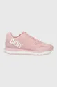 różowy Dkny sneakersy K4129862.WRH Damski