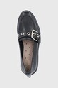 Red Valentino - Mocasini de piele negru XQ2S0G89DMH.0NO