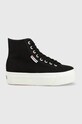 Кеды Superga платформа чёрный S41273W.F83