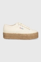 бежевый Кеды Superga Женский