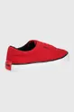 Πάνινα παπούτσια HUGO Dyer κόκκινο