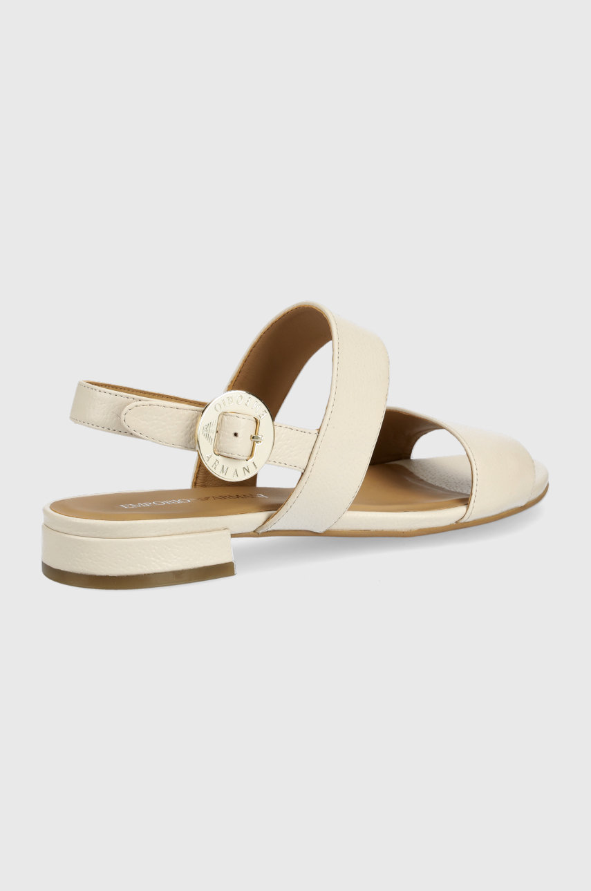 Emporio Armani sandały skórzane X3P770.XF636.00159 piaskowy