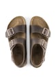 Δερμάτινα σανδάλια Birkenstock Milano 34873 καφέ