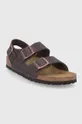 Kožené sandále Birkenstock Milano hnedá