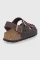 Birkenstock leather sandals Uppers: Natural leather Inside: Suede Outsole: Synthetic material