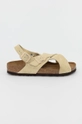 béžová Semišové sandále Birkenstock Tulum Dámsky