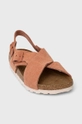 Semišové sandále Birkenstock Tulum oranžová