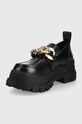 Obuwie Buffalo mokasyny Aspha Loafer Chain 1622093.blk czarny