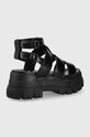 Buffalo sandale 1602025.BLK negru SS24