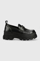 Buffalo mokasyny Aspha platforma czarny 1622104.blk