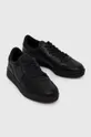 Δερμάτινα αθλητικά παπούτσια EA7 Emporio Armani μαύρο