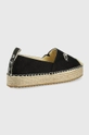 Blauer espadryle czarny