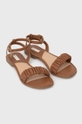 Mexx sandały skórzane Sandal Julia brązowy