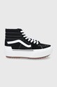 Vans trampki SK8-Hi Stacked skóra zamszowa czarny VN0A4BTW5ZN1