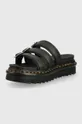 Dr. Martens leather sliders  Uppers: Natural leather Inside: Synthetic material, Textile material Outsole: Synthetic material
