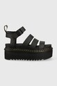 Dr. Martens sandały skórzane Blaire Quad 5-8 cm czarny DM27296001