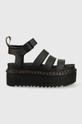 black Dr. Martens leather sandals Women’s