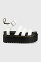 Dr. Martens sandały skórzane Blaire Quad 5-8 cm biały DM27296100