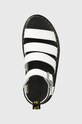 Dr. Martens sandały skórzane Blaire Quad biały DM27296100