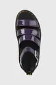 violet Dr. Martens leather sandals
