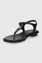 Încălțăminte MICHAEL Michael Kors sandale de piele Mallory Thong 40S1MAFA2L.001 negru