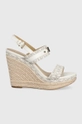 beżowy MICHAEL Michael Kors sandały FARRAH WEDGE 40R2FHHS2B.150 Damski