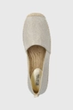 srebrny MICHAEL Michael Kors espadryle LENNY ESPADRILLE 40S1LNFP8D.104