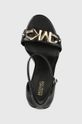 negru MICHAEL Michael Kors sandale de piele Izzy Sandal