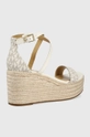 Сандалі Michael Kors Serena Wedge Espadrille бежевий