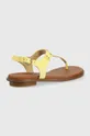 Kožené sandále MICHAEL Michael Kors Mk Plate Thong zelená