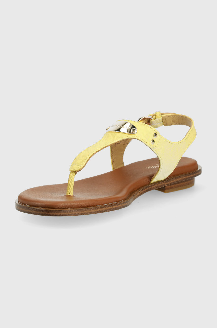 Kožne sandale MICHAEL Michael Kors Mk Plate Thong  Vanjski dio: Prirodna koža Unutrašnji dio: Prirodna koža Potplat: Sintetički materijal