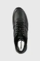 czarny MICHAEL Michael Kors sneakersy skórzane Allie 43R5ALFP3L.001