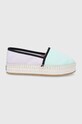 Эспадрильи Tommy Jeans платформа фиолетовой EN0EN01832.C9M.FLATFOR